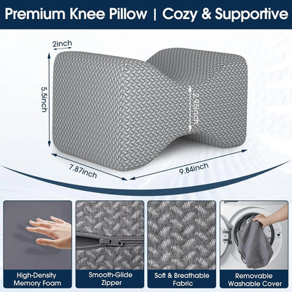 Knee pillow dimensions and removable cover