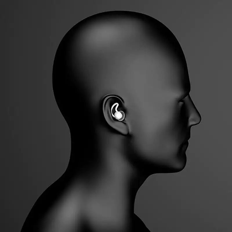The Off Hours Earplugs, a pair of low profile grey silicone earplugs